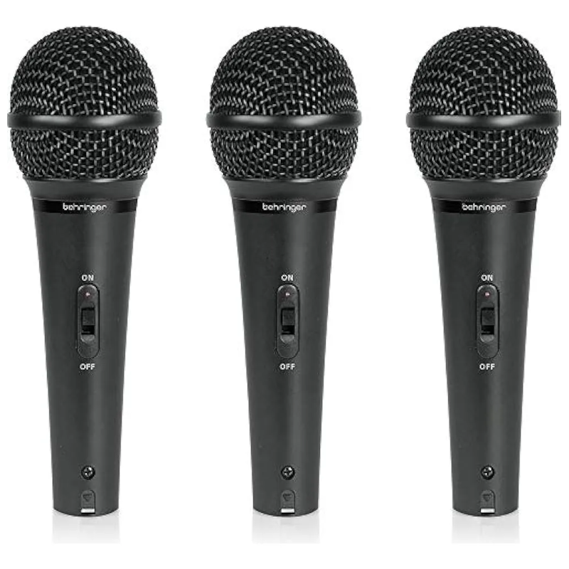 Behringer Xm1800s Pack De 3 Microfonos Con Estuche Y Pipeta